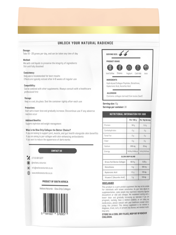 Pure Hydrolysed Glow Drip Collagen - 300g