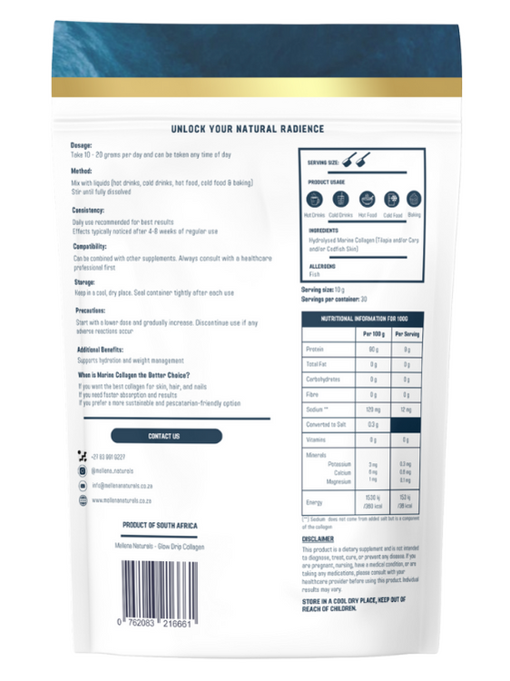 Pure Hydrolysed Marine Collagen - 300g